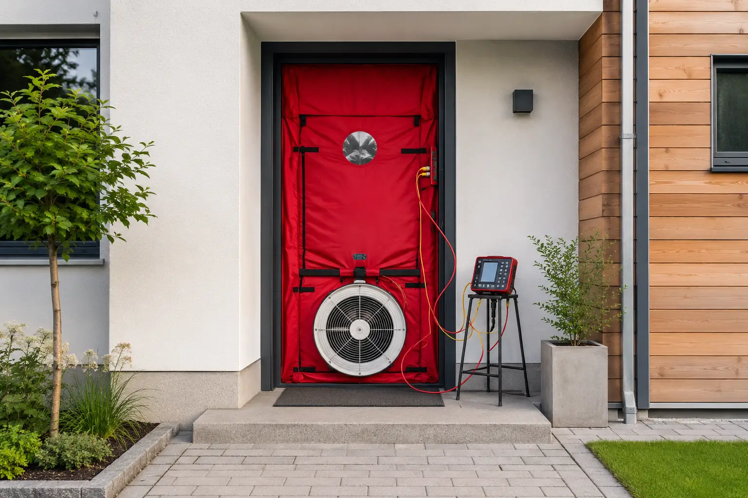 Blower Door Test Baubetreuuer Thomas Lenz Nordberlin, Oberhavel und Oranienburg